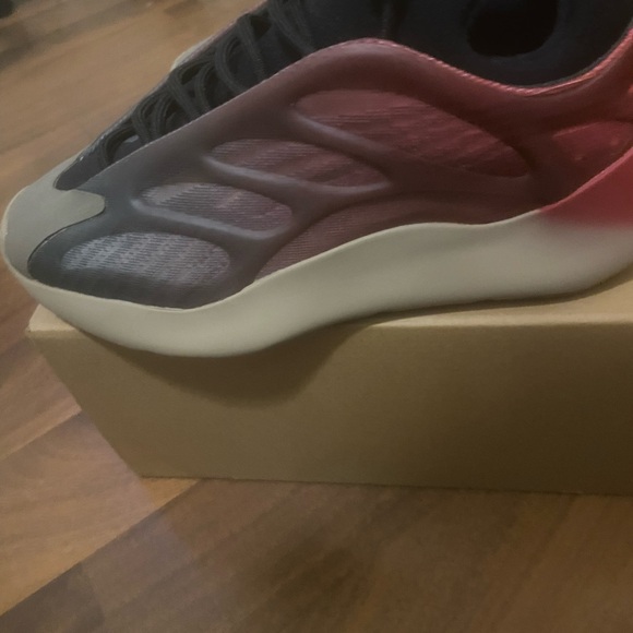 adidas Black and Gray Sneakers with Red Accents